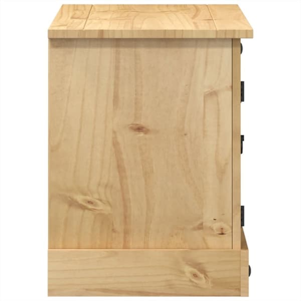vidaXL tv-bord Corona 100x40x52 cm massivt fyrretræ