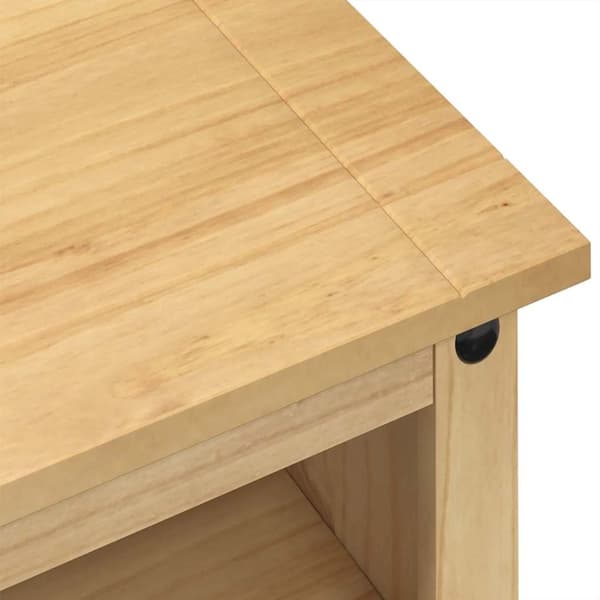 vidaXL tv-bord Corona 100x40x52 cm massivt fyrretræ