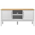 Miniatyrbild 4 av 11: vidaXL Tv-bänk FLORO vit 114x43x55 cm massiv furu