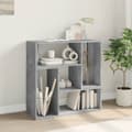 Miniatyrbilde 3 av 11: vidaXL TV-benker 2 stk betonggrå 75x30x50 cm konstruert tre