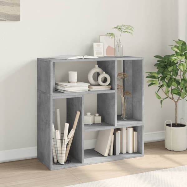 vidaXL TV-benker 2 stk betonggrå 75x30x50 cm konstruert tre