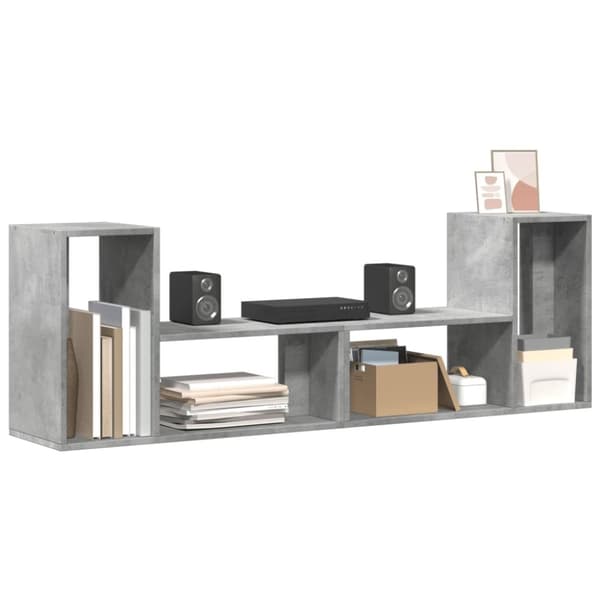 vidaXL TV-benker 2 stk betonggrå 75x30x50 cm konstruert tre