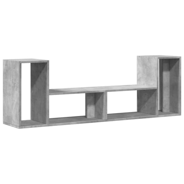 vidaXL TV-benker 2 stk betonggrå 75x30x50 cm konstruert tre