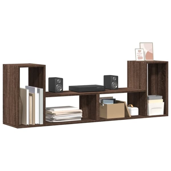 vidaXL tv-borde 2 stk. 75x30x50 cm konstrueret træ brun egetræsfarve