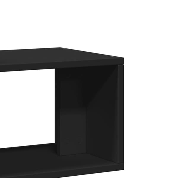vidaXL TV-benker 2 stk svart 75x30x50 cm konstruert tre