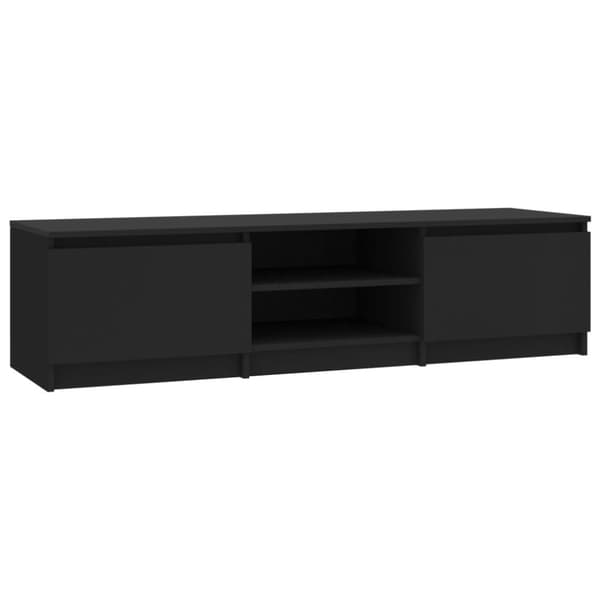vidaXL Tv-bänk svart 140x40x35,5 cm konstruerat trä - TV-bänkar