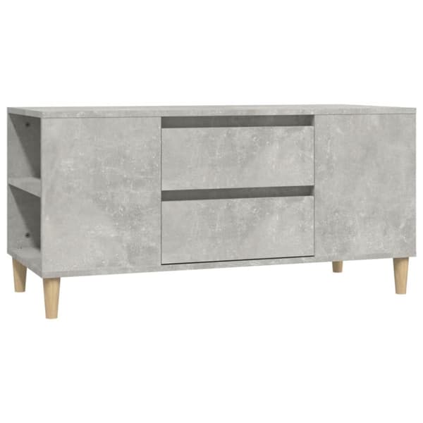 vidaXL Tv-bänk betonggrå 102x44,5x50 cm konstruerat trä - TV-bänkar