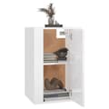 Miniatyrbillede 4 af 6: vidaXL væghængt tv-skab 40x34,5x60 cm hvid højglans -  TV-møbler
