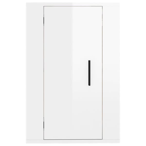 vidaXL væghængt tv-skab 40x34,5x60 cm hvid højglans -  TV-møbler
