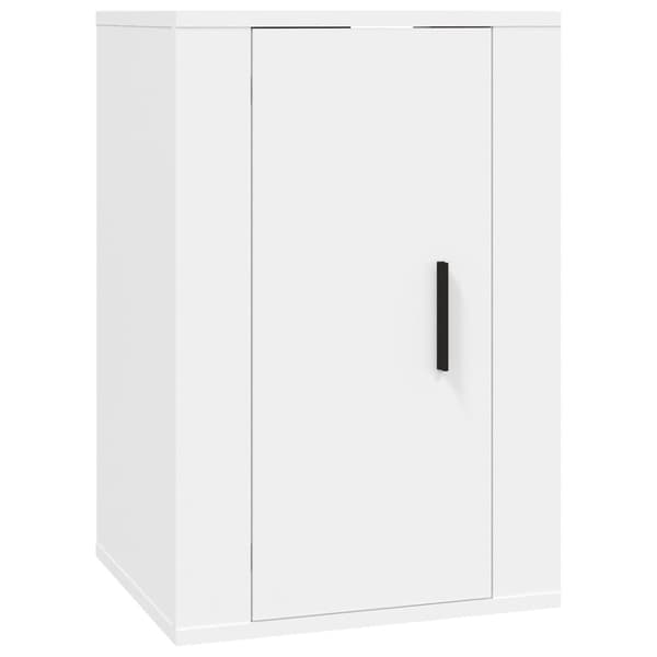vidaXL Seinäkiinnitettävät TV-tasot 2 kpl valkoinen 40x34,5x60 cm - TV-tasot