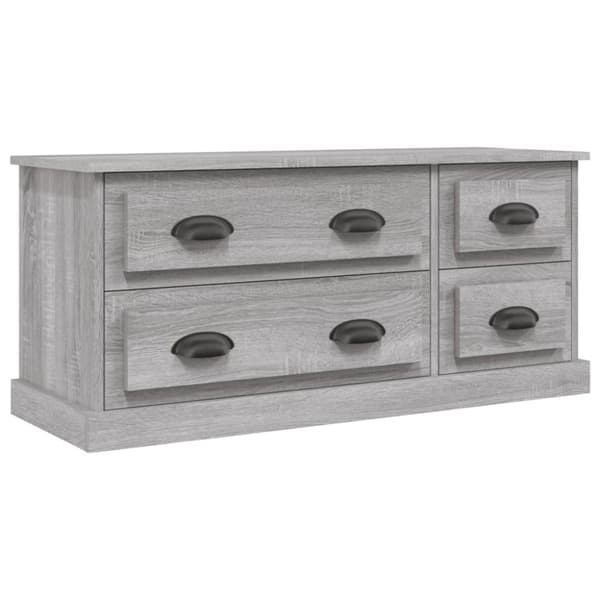 vidaXL TV-taso harmaa Sonoma 100x35,5x45 cm tekninen puu -  TV-tasot