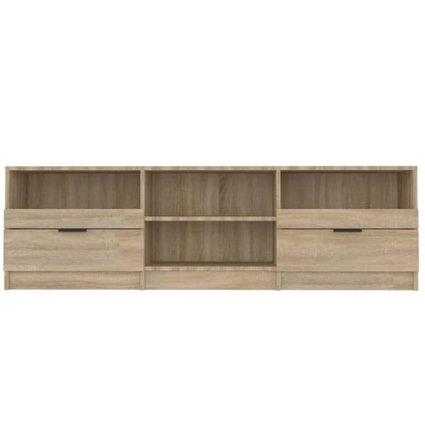 vidaXL tv-bord 150x33,5x45 cm konstrueret træ sonoma-eg -  TV-møbler