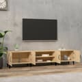 Miniatyrbillede 4 af 6: vidaXL tv-bord 180x31,5x40 cm konstrueret træ sonoma-eg -  TV-møbler