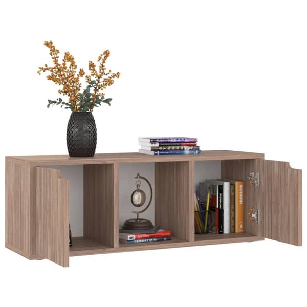 vidaXL TV-taso Sonoma-tammi 88,5x27,5x30,5 cm tekninen puu - TV-tasot