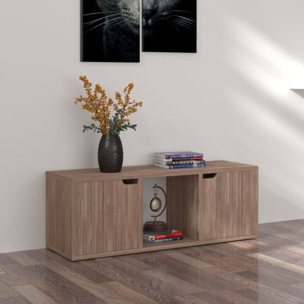 vidaXL TV-taso Sonoma-tammi 88,5x27,5x30,5 cm tekninen puu -  TV-tasot