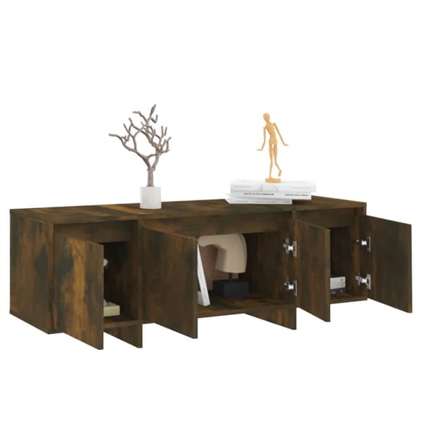 vidaXL TV-taso savutammi 120x30x40,5 cm tekninen puu - TV-tasot