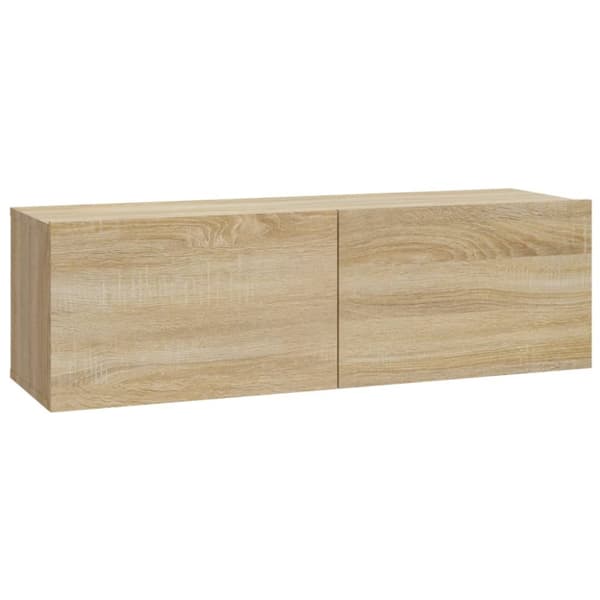 vidaXL TV-seinäkaapit 2 kpl Sonoma-tammi 100x30x30 cm tekninen puu - TV-tasot