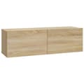 Pikkukuva 6 / 6: vidaXL TV-seinäkaapit 2 kpl Sonoma-tammi 100x30x30 cm tekninen puu -  TV-tasot