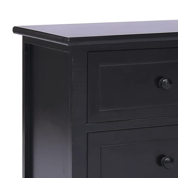 vidaXL Tv-bänk svart 108x30x40 cm massivt kejsarträ -  TV-bänkar