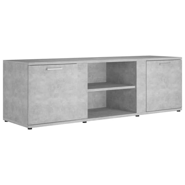 vidaXL tv-bord 120x34x37 cm konstrueret træ betongrå - TV-møbler