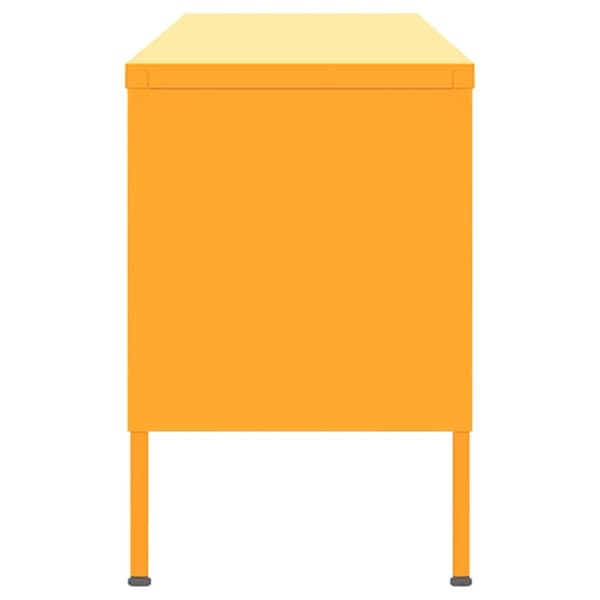 vidaXL Tv-bänk senapsgul 105x35x50 cm stål - TV-bänkar
