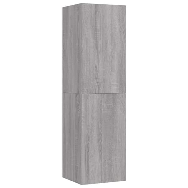 vidaXL Seinäkiinnitettävä TV-taso harmaa Sonoma 30,5x30x110 cm - TV-tasot