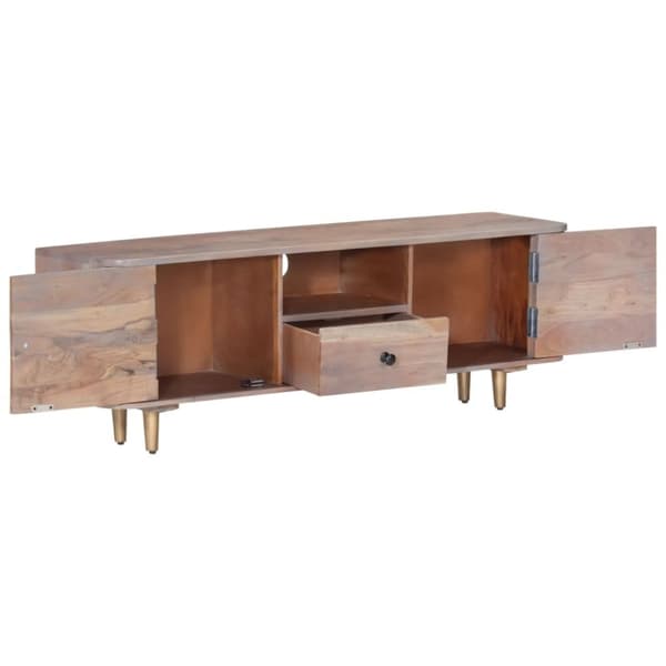 vidaXL TV-bänk 118x30x40 cm massivt akaciaträ -  TV-bänkar
