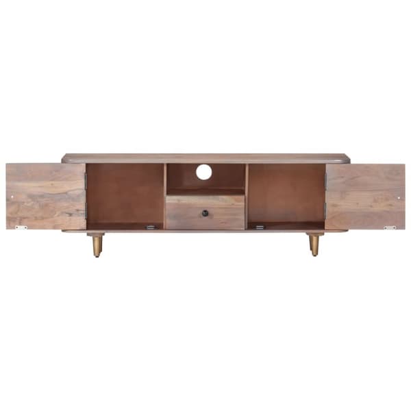 vidaXL TV-bänk 118x30x40 cm massivt akaciaträ -  TV-bänkar