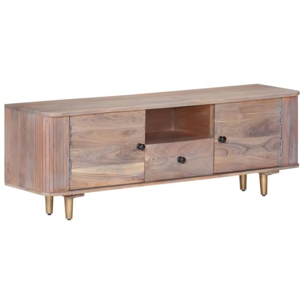 vidaXL TV-bänk 118x30x40 cm massivt akaciaträ -  TV-bänkar
