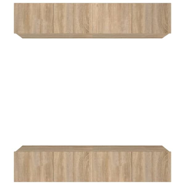 vidaXL TV-skåp 4 delar sonoma-ek 80x30x30 cm konstruerat trä -  TV-bänkar