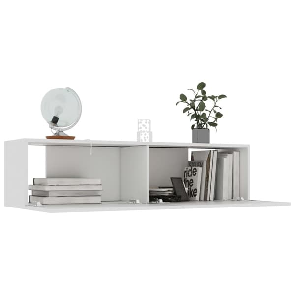 vidaXL tv-skab 120x30x30 cm spånplade hvid -  TV-møbler