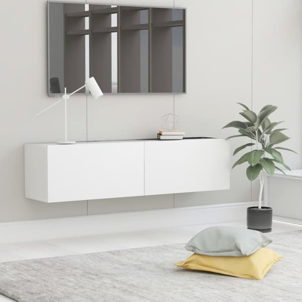 vidaXL tv-skab 120x30x30 cm spånplade hvid -  TV-møbler