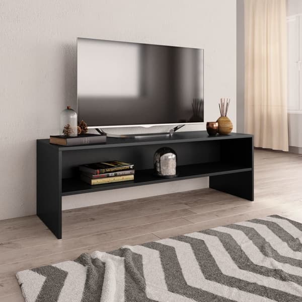 vidaXL tv-bord 120x40x40 cm konstrueret træ sort - TV-møbler