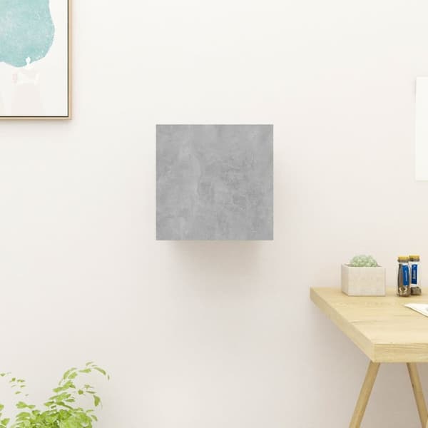 vidaXL væghængt tv-skab 30,5x30x30 cm betongrå - TV-møbler