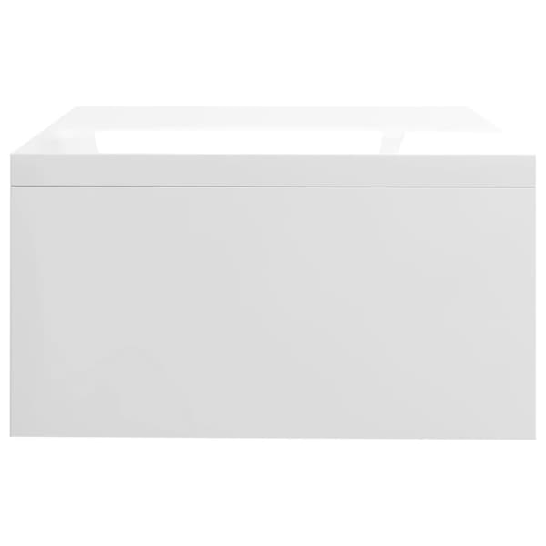 vidaXL Näyttökoroke korkeakiilto valkoinen 42x24x13 cm tekninen puu -  TV-tasot