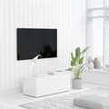 Miniatyrbild 1 av 6: vidaXL TV-bänk vit 80x34x30 cm spånskiva -  TV-bänkar