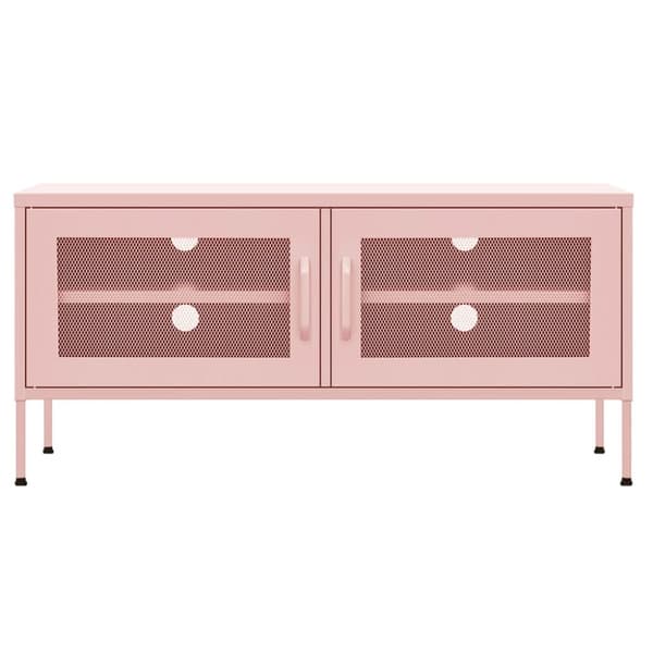 vidaXL TV-taso pinkki 105x35x50 cm teräs -  TV-tasot