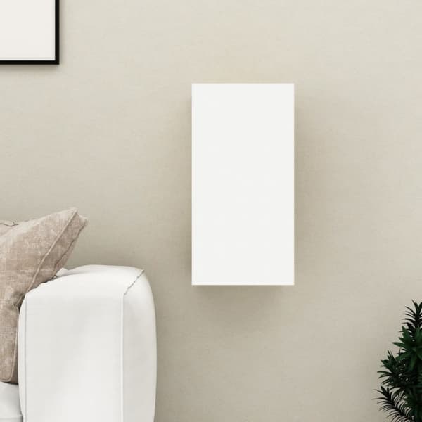 vidaXL Tv-bänk vit 30,5x30x60 cm konstruerat trä - TV-bänkar