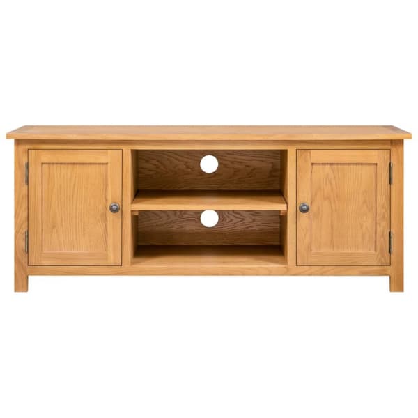 vidaXL TV-bänk 110x35x44 cm massiv ek -  TV-bänkar