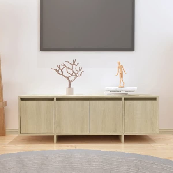 vidaXL tv-bord 120x30x40,5 cm spånplade sonoma-eg - TV-møbler