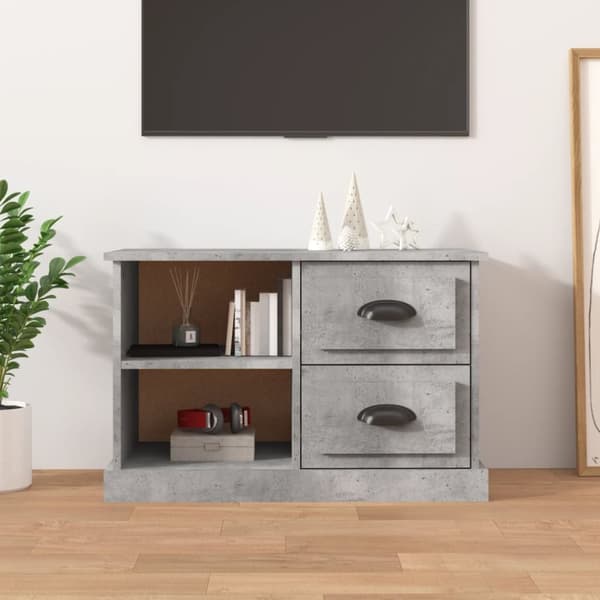 vidaXL TV-skåp betonggrå 73x35,5x47,5 cm konstruerat trä - TV-bänkar