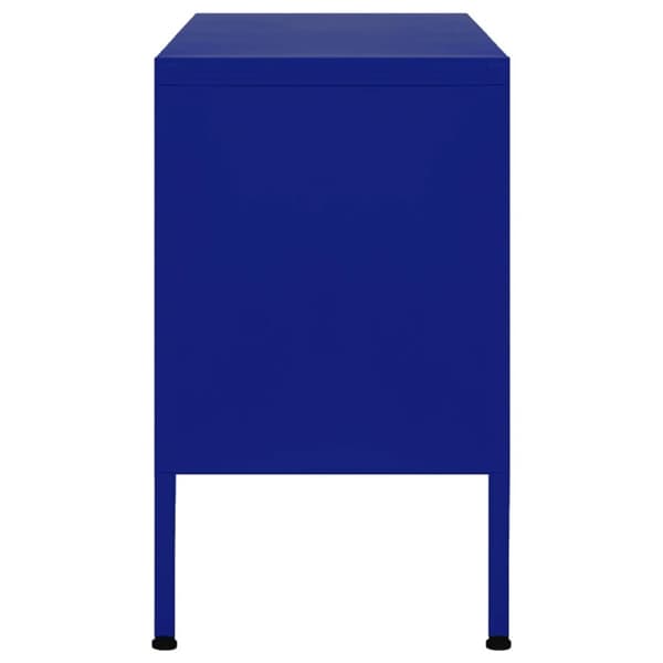 vidaXL Tv-bänk marinblå 105x35x50 cm stål - TV-bänkar