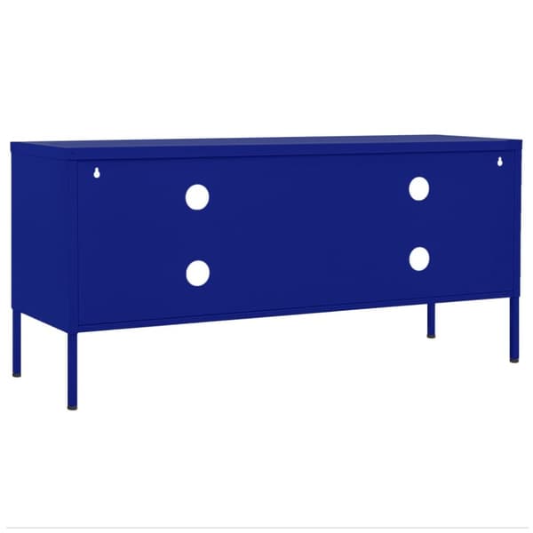 vidaXL Tv-bänk marinblå 105x35x50 cm stål - TV-bänkar