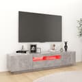 Pikkukuva 5 / 6: vidaXL TV-taso LED-valoilla betoninharmaa 180x35x40 cm -  TV-tasot