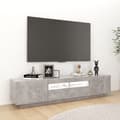 Pikkukuva 6 / 6: vidaXL TV-taso LED-valoilla betoninharmaa 180x35x40 cm -  TV-tasot