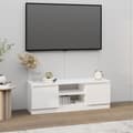 Pikkukuva 1 / 6: vidaXL TV-taso ovella valkoinen 102x30x36 cm -  TV-tasot