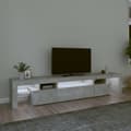 Miniatyrbild 4 av 6: vidaXL Tv-bänk med LED-belysning betonggrå 215x36,5x40 cm -  TV-bänkar