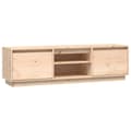 Miniatyrbillede 3 af 6: vidaXL tv-bord 140x35x40 cm massivt fyrretræ -  TV-møbler
