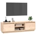 Miniatyrbillede 5 af 6: vidaXL tv-bord 140x35x40 cm massivt fyrretræ -  TV-møbler