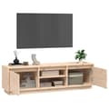 Miniatyrbillede 6 af 6: vidaXL tv-bord 140x35x40 cm massivt fyrretræ -  TV-møbler